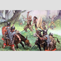 Varenās Romas impērijas un kareivīgo ģermāņu cilšu cīņas