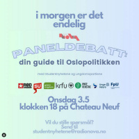 #Emneknaggen: paneldebatt med ungdomspartiene
