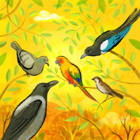 Pisana ptičica, pripoveduje Boris Cavazza, glasbenica Irena Rovtar