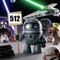 513 - Astro Bot og Star Wars-magi