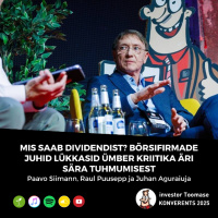 Mis saab dividendist? Börsifirmade juhid lükkasid ümber kriitika äri sära tuhmumisest