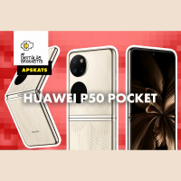 Salokāmā viedtālruņa Huawei P50 Pocket apskats