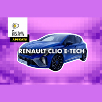 Automašīnas Renault Clio E-tech hibrīda apskats