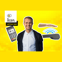 Bezkontakta maksājumi ar plaukstu - Handwave Oskars Lakšēvics