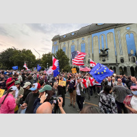 Tramps viesojas Eiropā. Gruzija puspagriezienā pret Rietumiem. Krievijas delegācija Šveicē