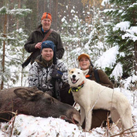 Jakt sammen med Anna Johansson og Christian Mårtensson 