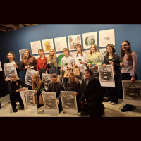 Grafiķu kalendārā apkopoti 13 jauno mākslinieku darbi