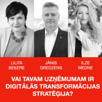 VAI TAVAM UZŅĒMUMAM IR DIGITĀLĀS TRANSFORMĀCIJAS STRATĒĢIJA?