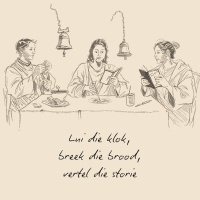 Lui die klok, breek die brood, vertel die storie deur Frieda van den Heever