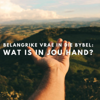 Wat Is In Jou Hand?... Belangrike vrae in die Bybel deur Frieda van den Heever