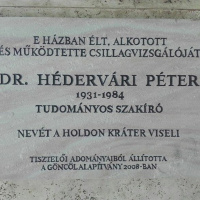 XX. század jeles csillagászai és csillagászati ismeretterjesztői. Harmadik rész. Dr. Hédervári Péter
