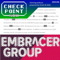 Checkpoint Now 2023/06 - Bajban az Embracer, szaftos részletek a Sonyról és a Microsoftról