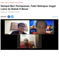 B2B Trivia - Sempat Beli Perlawanan, Febri Retropus Gagal Ke Babak Delapan Besar