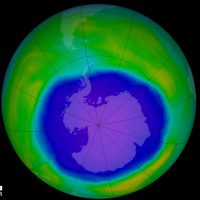 Hole in the earths ozone layer begins to heal