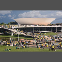 Moraes nega recurso e mantém condenação de mulher que pichou estátua da Justiça no 8/1