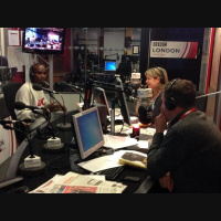 Olympic Hero Mo Farah chats to Penny  Paul 