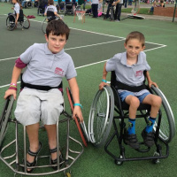 Wheelchair basketball at #Stokemandeville stadium: two players tell @annareporting they cant wait for the #Paralympics.