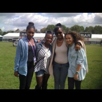 At #r1hackney with some lovely Hackney ladies waiting to see Emeli Sande