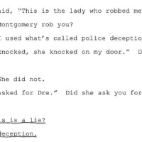 State v. Jamar Huggins, Addendum 2 – Practiced in the Art of Deception