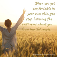 Getting comfortable in your own skin