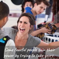 Learning to counter rude and intimidating behavior from others