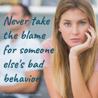 Taking the blame for their behavior