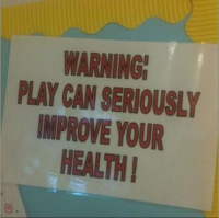 Saxophonists entertaining the kids on the childrens ward in the hospital - kids playing drums!!