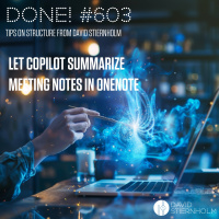 Let Copilot summarize meeting notes in OneNote
