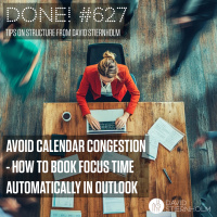 Avoid calendar congestion - how to book focus time automatically in Outlook