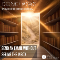 Send an email without seeing the inbox