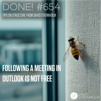Following a meeting in Outlook is not free