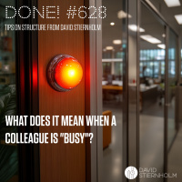 What does it mean when a colleague is Busy?