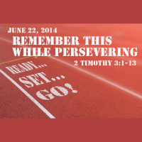READY! SET! GO!: Remember This While Persevering