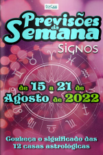 Previsões da Semana Ed. 122 - Previsões de 15 a 21 de Agosto de 2022