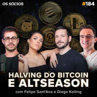 Os Sócios 184 - O QUE FAZER PARA GANHAR DINHEIRO COM O HALVING DO BITCOIN?