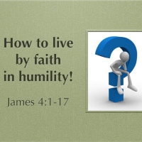 How to live by faith with humility!