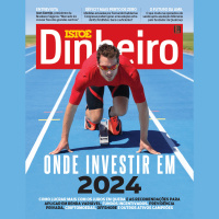 Bolsa na crista da onda