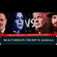 REACT DEBATE: TRUMP VS. KAMALA | part. Rasta | Magna Carta por Ricardo Gomes
