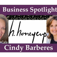 Cindy Barberes Founder of H. Honeycup in the Business Spotlight on WoMRadio