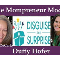 Duffy Hofer Founder of Disguise The Surprise on The Mompreneur Model on WoMRadio