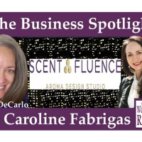 Scentfluence.com Founder Caroline Fabrigas in The Business Spotlight on WoMRadio