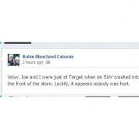 SUV crashed into Simpsonville SC Target