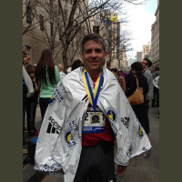 Dr. Steve Corso of Spartanburg at Boston Marathon