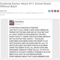 Sheriff gets thousands of calls on Facebook threat - protecting schools - sending his own kids.
