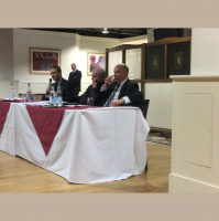 New chairman Steve Hollis  CEO Tom Fox front #avfcs supporters trust. Heres @hodgsonhoward  @jonnygould 