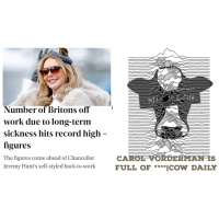 Carol Vorderman is full of ****  Covid filter scandal|Cow Daily