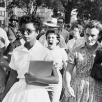 Elizabeth Eckford of the Little Rock Nine