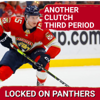 BANK THOSE POINTS! Another clutch third period goal for the Panthers as they remain undefeated