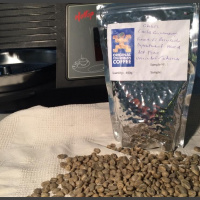 Sample Roasting Colombian Coffee