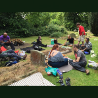 1818: Chainsaws and libations Orwellss side.